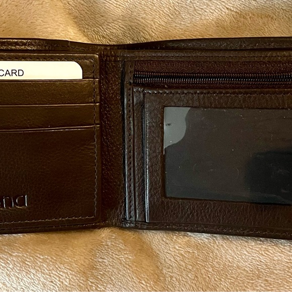 Triona Wallet Leather Made in Ireland Donegal Tweed Never Used New with Tag - Picture 5 of 10